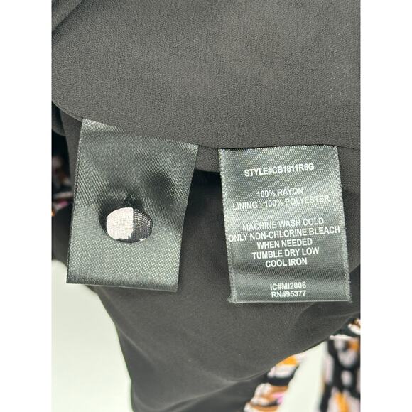 Sanctuary Meadow Blouse Black Print Floral Print V-Neck Long Sleeve Relaxed S - Picture 6 of 8